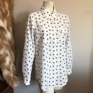 Silky Bow Tie Blouse Karl Lagerfeld